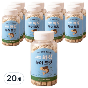예스몽 반려동물 자연 바삭 치킨 트릿 동결건조 간식, 40g, 20개, 북어