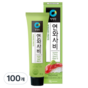 청정원 연와사비, 35g, 100개