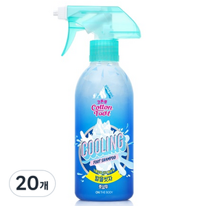 온더바디 코튼풋 발을 씻자 풋샴푸 쿨링, 1개입, 20개, 385ml