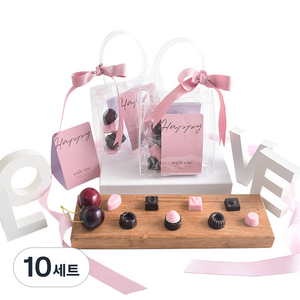 디유 리본러브백 초콜릿 만들기 세트, 10세트, 7종