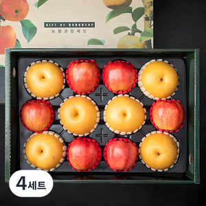 사과배 혼합 선물세트 5kg(사과 6 배 6), 4세트