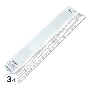 유니크 시접자 50cm + 전용케이스, 혼합색상, 3개