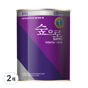 KCC숲으로 플러스 내부용 무광, 블랙, 4L, 2개