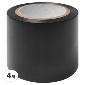 월드크린 넓은 폭 전기 테이프 검정 50mm x 10m, 4개