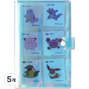 리코즈 띠부씰 240포켓 콜렉트북, 홀로그램, 40매, 5개