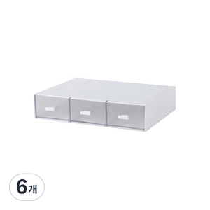 플레이트라벨 일회용 커피 보관함 D타입 3칸, 6개