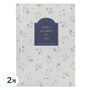 코니테일 초음파 접착식 앨범, 래빗, 15매, 2개