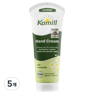 카밀 핸드 앤 네일 크림 클래식 카모마일, 100ml, 5개