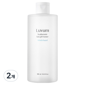 러븀 위치하젤 히알루론산 약산성 토너, 300ml, 2개
