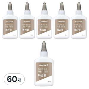 모나미 다목적으로 사용 가능한 목공풀, 50ml, 60개