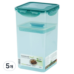 락앤락 MEDI 발효 숙성 용기 + 누름판 세트, 4L, 5개