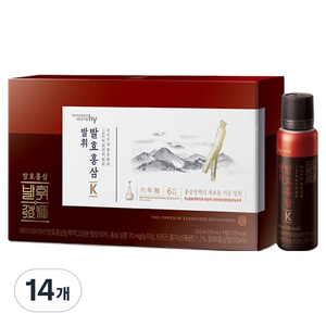 발휘 발효홍삼K, 50ml, 14개