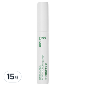 이니스프리 심플라벨 롱앤컬 마스카라 7.5g, 15개