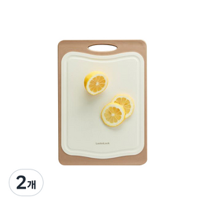 락앤락 투웨이 대나무 양면 도마, 브라운(CSC306), 2개