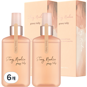바디홀릭 스테이누디 헤어 앤 바디미스트 그래시 튤립향, 100ml, 6개