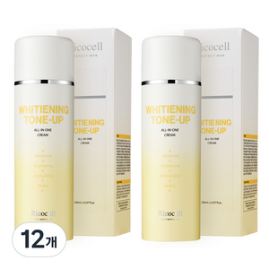 리코셀 퍼펙트맨 화이트닝 톤업 올인원 크림, 12개, 150ml