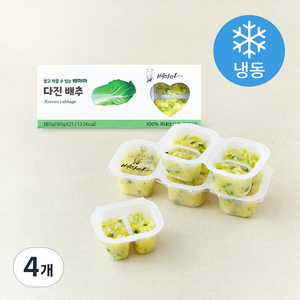 배마마 굵게 다진 배추 2개입 (냉동), 180g, 4개
