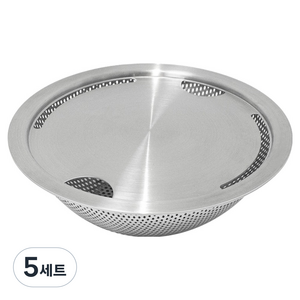 구디푸디 올스텐 싱크대 거름망 세트, 실버, 5세트