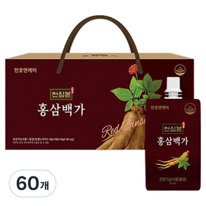 천호엔케어 천심본 홍삼백가, 70ml, 60개