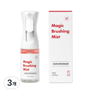 자유펫 매직브러싱미스트 강아지 고양이 미스트 털엉킴 모질관리 에센스, 3개, 170ml