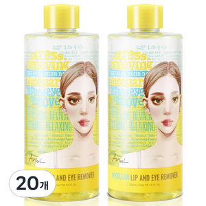 [비건뷰티] 아리얼 릴리빙 미셀라 립앤아이 리무버, 300ml, 20개