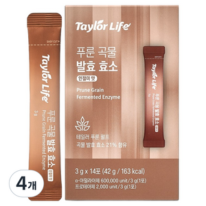 테일러 푸룬 곡물 발효 효소 14p, 4개, 14회분