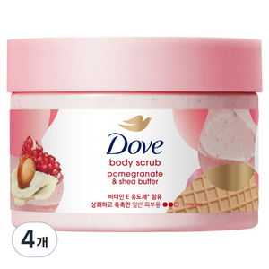 도브 바디 스크럽 석류 앤드 시어버터, 298g, 4개
