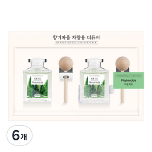 향기마을 차량용 디퓨저 40ml, 피톤치드, 6개