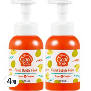 아토앤오투 굿 키즈 페이셜 버블폼, 300ml, 4개