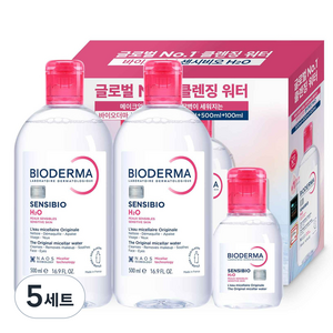 바이오더마 센시비오 H2O 클렌징 워터 세트 3종, 5세트