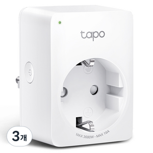 타포 스마트 에너지 모니터링 미니 Wi Fi 전원 플러그 16A, Tapo P110M, 3개