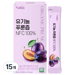 에이치엘비 나티아 유기농 푸룬즙, 20g, 210개