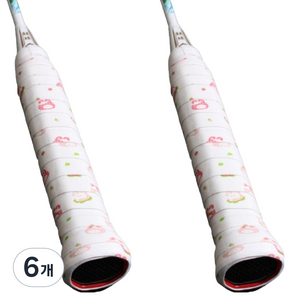 소울리치 귀여운 라켓 골프 낚시대 그립 테이프 2p, 딸기토끼, 6개