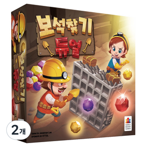 코리아보드게임즈 보석찾기 듀얼, 혼합색상, 2개