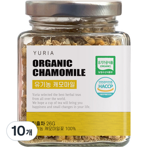 유리아 캐모마일차 유리병 컬렉션, 26g, 1개입, 10개