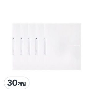 모닝글로리 2000 원터치 클립화일 A4, 화이트, 30개입