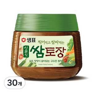 샘표 시골식 쌈토장, 450g, 30개