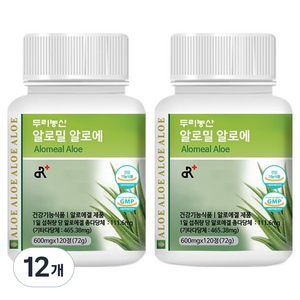 두리농산 알로밀 알로에, 72g, 12개