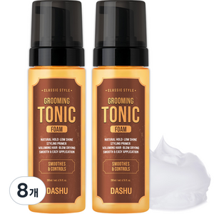 다슈 클래식 스타일 그루밍 토닉 폼 헤어왁스, 200ml, 8개