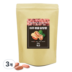 견과공장 볶음 알땅콩, 3개, 500g