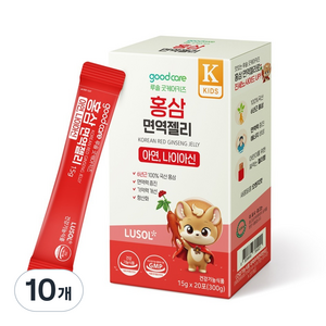 루솔 굿케어키즈 홍삼 면역젤리 20p, 10개, 300g