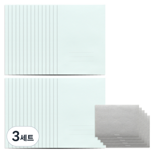 모노라이크 베이직 엽서 봉투 30p + 스티커 30p 세트, 민트, 3세트