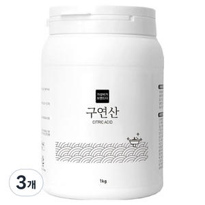 가성비가브랜드다 구연산 다목적세제 용기형, 1kg, 3개