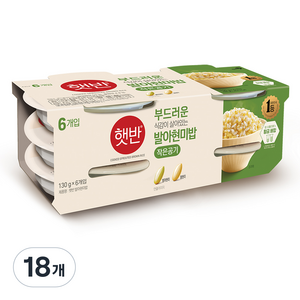 햇반 발아현미밥, 130g, 108개