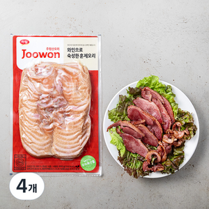 주원산오리 와인으로 숙성한 훈제오리, 600g, 4개