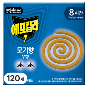 에프킬라 모기향 내추럴무향 10p, 120개, 136g