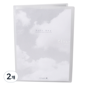 모닝글로리 마이비즈 클리어화일 A4 10p, 투명(79572), 2개