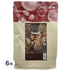 브레드가든 진저브레드 멀티 쿠키믹스, 6개, 1kg