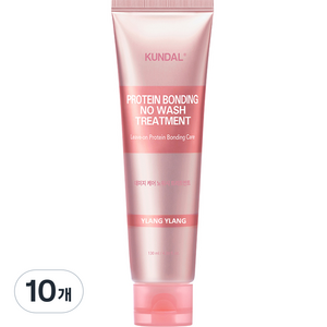 쿤달 프로틴 데미지 케어 노워시 트리트먼트 일랑일랑향, 130ml, 10개