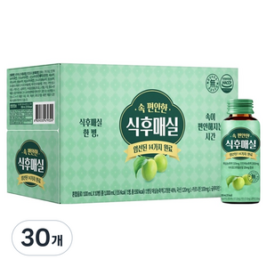 태전약원 속편안한 식후매실 음료, 30개, 100ml